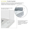 FPT6032L-SW 60-in x 32-in Pre-Tiled Shower Base with Left Hand Drain in White Square