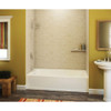 60-in x 30-in A2 Composite Soaking Alcove Bathtub with Right Hand Drain in White