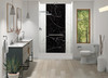 TWKE603696-SKI01GBKI03G Titan 60"x 36"x 96" Eco Shower Wall Trimmable Kit, White/Black Caruso TWKE603696-SKI01GBKI03G Titan 60"x 36"x 96" Eco Shower Wall Trimmable Kit, White/Black Caruso