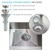 K-EWS-2422S 24-in W x 22.1-in D x 35.2-in H Laundry Sink/Wash Stand All-in-One Kit, Brushed Stainless
