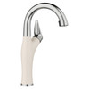 443041 Artona Bar 1.5 GPM Faucet, PVD Steel/Soft White