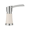 443037 Artona Soap Dispenser, PVD Steel/Soft White