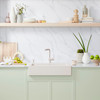 Vintera 30" Super Single Apron Farmhouse Sink, Soft White
