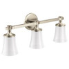 Moen Flara YB0363BN Three Globe Bath Light Moen Flara YB0363BN Three Globe Bath Light