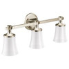 Moen Flara YB0363NL Three Globe Bath Light