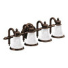 Waterhill YB9864ORB Four Globe Bath Light