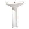 0236111.020 Cadet Center Hole Only Pedestal Sink Top and Leg Combination, White