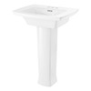 0445400.020 Edgemere 4-in Centerset Pedestal Sink Top and Leg Combination, White