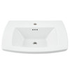 0445001.020 Edgemere Center Hole Only Pedestal Sink Top, White