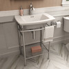 0445001.020 Edgemere Center Hole Only Pedestal Sink Top, White