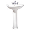 0236411.020 Cadet 4-in Centerset Pedestal Sink Top and Leg Combination, White