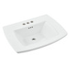 0445004.020 Edgemere 4-in Centerset Pedestal Sink Top, White