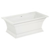 2546004.020 Town Square S 68 x 36-in Freestanding Bathtub Center Drain with Integrated Overflow, White