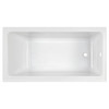 2574102.020 Studio 60 x 32-in Integral Apron Bathtub Above Floor Rough with Right Hand Outlet, White