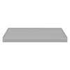 FSL6032R-87 60-in x 32-in Cast Solid Surface Low Profile Shower Base with Linear Concealed Right Hand Drain, Concrete 