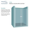 LSD327006C-MB Lyna 32-in x 70-in Pivot Shower Door, Matte Black 