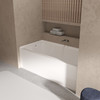 UATTR603215-R Ursula 60-in x 32-in x 15-in Alcove Acrylic Bathtub With Right Hand Drain, White (Glossy) 