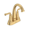 7052207.GN0 Delancey 4-in Centerset 2-Handle Bathroom Faucet 1.2gpm and 4.5 L/min with Lever Handles, Brushed Cool Sunrise 