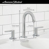 7105801.GN0 Studio S 8-inWidespread 2 Handle Bathroom Faucet 1.2 gpm and 4.5 L/min with Lever Handles, Brushed Cool Sunrise 