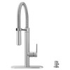 7612350.075 Grayson Semi Professional Single Handle Kitchen Faucet, Stainless Steel 