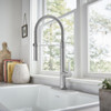 7612350.075 Grayson Semi Professional Single Handle Kitchen Faucet, Stainless Steel 