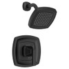 TU612507.243 Crawford 1.8 gpm and 6.8 L/min Shower Trim Kit with Water Saving Showerhead, Double Ceramic Pressure Balance Cartridge with Lever Handle, Matte Black 