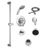 TU662223.002 Commercial Shower System Trim Kit 2.5 gpm/9.5 Lpm with 36 Inch Slide Bar, Hand Shower and Showerhead, Polished Chrome 