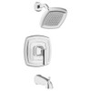 TU612508.002 Crawford 1.8 gpm/6.8 L/min Tub and Shower Trim Kit with Water Saving Showerhead, Double Ceramic Pressure Balance Cartridge with Lever Handle, Polished Chrome 