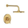 TU105507.GN0 Studio S 1.8 gpm/6.8 L/min  Shower Trim Kit with Rain Showerhead, Double Ceramic Pressure Balance Cartridge with Lever Handle, Brushed Cool Sunrise 