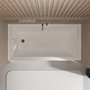 UATTR603022-R Ursula AFR 60-in x 30-in x 22-in Alcove Acrylic Bathtub With Right Hand Drain, White (Glossy) 