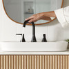 7061801.243 Aspirations 8-inWidespread 2 Handle Bathroom Faucet 1.2 gpm and 4.5 L/min with Lever Handles, Matte Black 