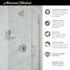 American Standard TU612507.002 Crawford 1.8 gpm and 6.8 L/min Shower Trim Kit with Water Saving Showerhead, Double Ceramic Pressure Balance Cartridge with Lever Handle, Polished Chrome 