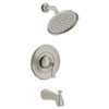 TU617508.295 Glenmere 1.8 gpm/6.8 L/min Tub and Shower Trim Kit with Water Saving Showerhead, Double Ceramic Pressure Balance Cartridge with Lever Handle, Brushed Nickel 