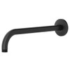 1660194.243 Rain Wall Mount Right Angle Shower Arm, Matte Black 