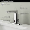 7020255.002 Clean IR Touchless Bathroom Faucet with Battery, Polished Chrome 