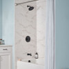 TU617508.243 Glenmere 1.8 gpm/6.8 L/min Tub and Shower Trim Kit with Water Saving Showerhead, Double Ceramic Pressure Balance Cartridge with Lever Handle, Matte Black 