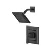 TU455507.243 Town Square S 1.75 gpm/6.8 L/min Shower Trim Kit with Water-Saving Showerhead, Double Ceramic Pressure Balance Cartridge with Lever Handle, Matte Black 
