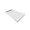 FSC6030L-01 60-in x 30-in Cast Solid Surface Shower Base With Left Hand Drain, White