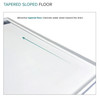 FSC6030L-01 60-in x 30-in Cast Solid Surface Shower Base With Left Hand Drain, White