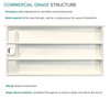 FSC6032R-02 60-in x 32-in Cast Solid Surface Shower Base With Right Hand Drain, Cameo