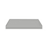FSL4834R-87 48-in x 34-in Cast Solid Surface Low Profile Shower Base with Linear Concealed Right Hand Drain, Concrete 