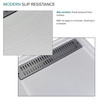 FSC6030R-87 60-in x 30-in Cast Solid Surface Shower Base With Right Hand Drain, Concrete