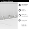 T612900.295 Crawford Bathtub Faucet with Lever Handles for Flash Rough In Valve, Brushed Nickel 
