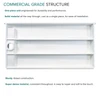 FSC6030R-01 60-in x 30-in Cast Solid Surface Shower Base With Right Hand Drain, White