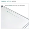 FSC6030R-01 60-in x 30-in Cast Solid Surface Shower Base With Right Hand Drain, White
