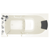 3060.100.CLL As Walk In Tubs Gelcoat Standard Series 60-in x 30-in Walk-In Whirlpool and Air Bath Tub, Linen 