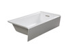 UATLN603020-R Unity 60-in x 30-in x 20-in Alcove Acrylic Bathtub With Right Hand Drain, White (Glossy)