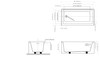 UATLN603022-R Unity AFR 60-in x 30-in x 22-in Alcove Acrylic Bathtub With Right Hand Drain, White (Glossy)