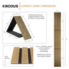 ACF2-70 Foldable Compact 12-in x 96-in x 0.4-in 2 Pack Wall Panels, Light Oak