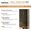 ACB4-72 Blockbuster 24-in x 24-in x 0.4-in 4-Pack Wall Panels, Driftwood Oak
